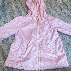 Carter’s Pink Kids Hooded Raincoat Jacket size 2T